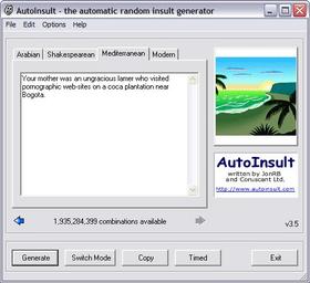 Auto-insult